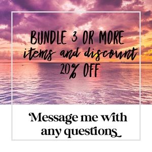 BUNDLE 3 items or more 20% off